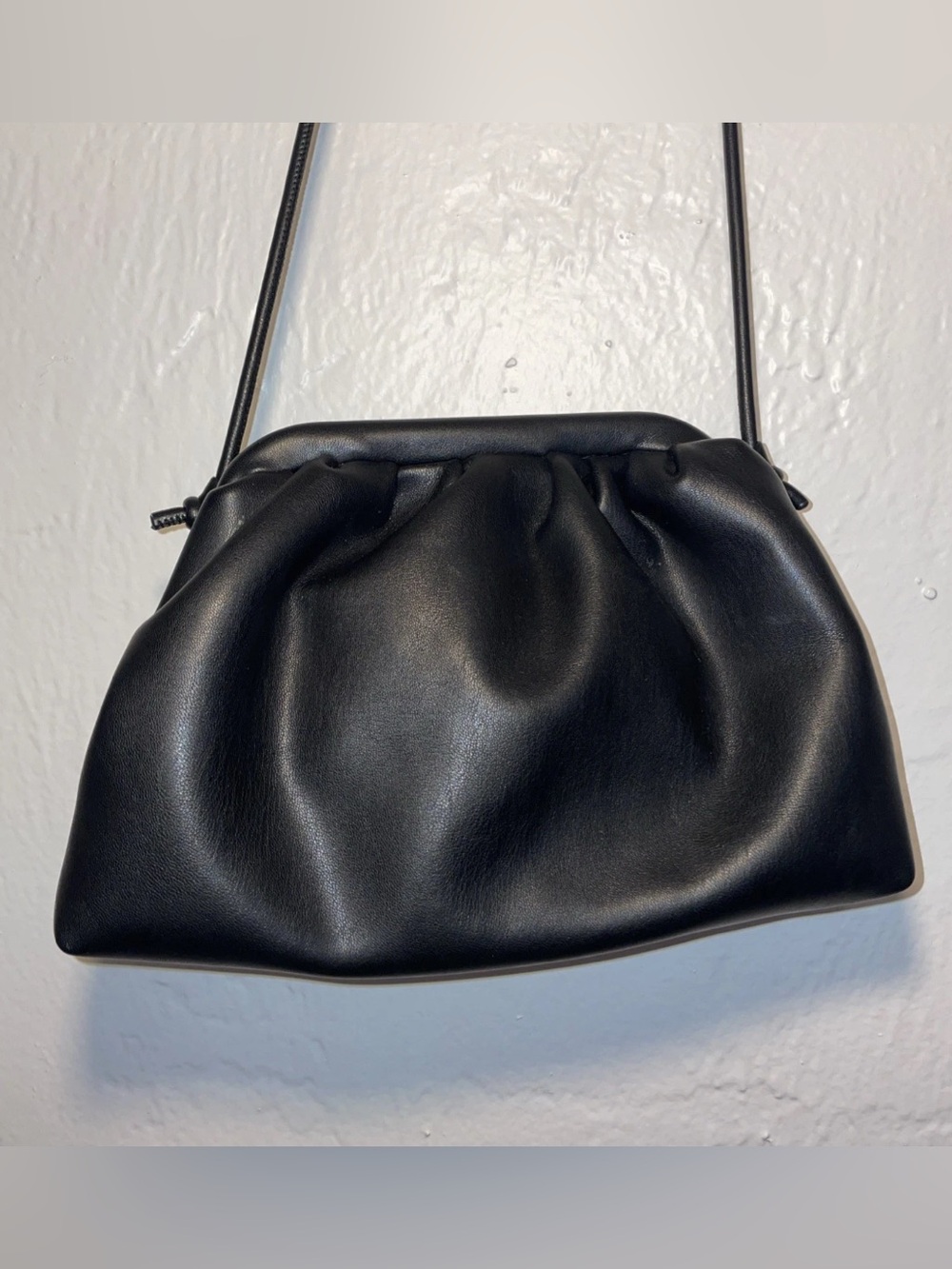 Urban expressions Black Women’s Shoulder Bag - Minimal Gathered Design